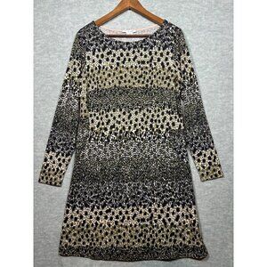 Boden Women's‎ Animal Print Dress 3/4 Sleeve US 10 L Casual
